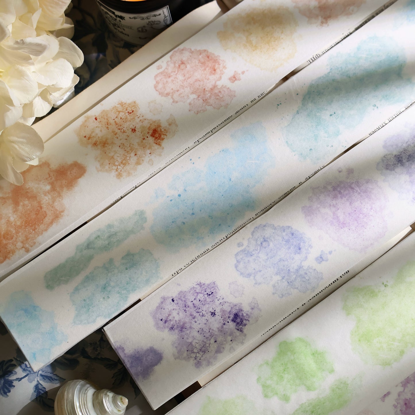 YiEr Vol13【Dyeing Set】Orginal Design Retro Washi/Pet Tape Backgroud Stickers