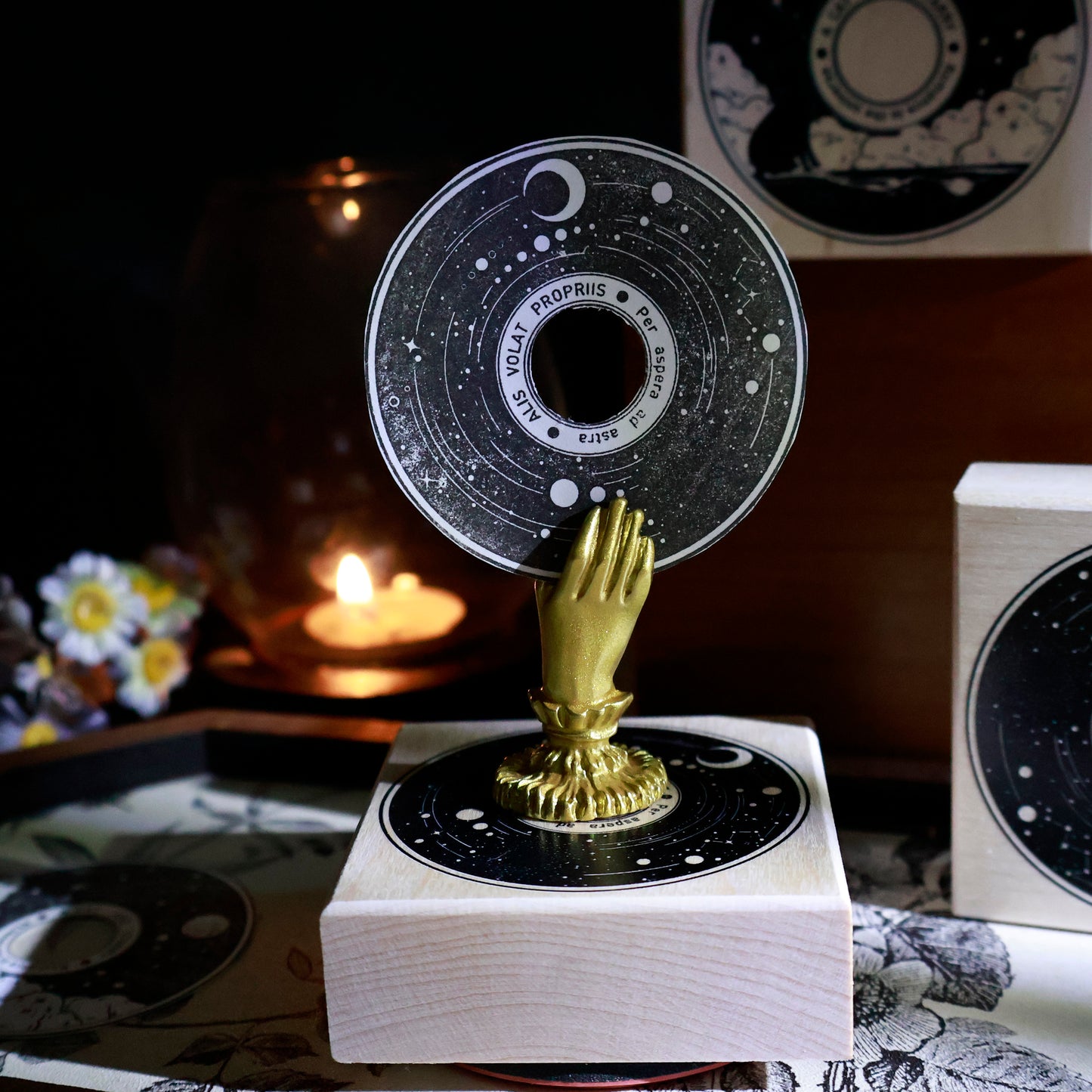 YiEr Stamp【Record】Upgraded Red Rubber Retro Stamp
