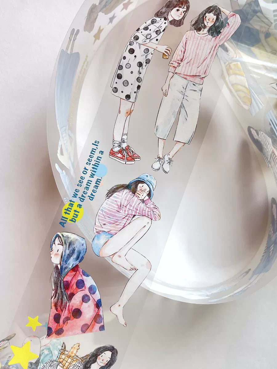 Seahorse Forest Vol3【A17#Geometry】Original Character Design Journal Washi/Matte PET Tape