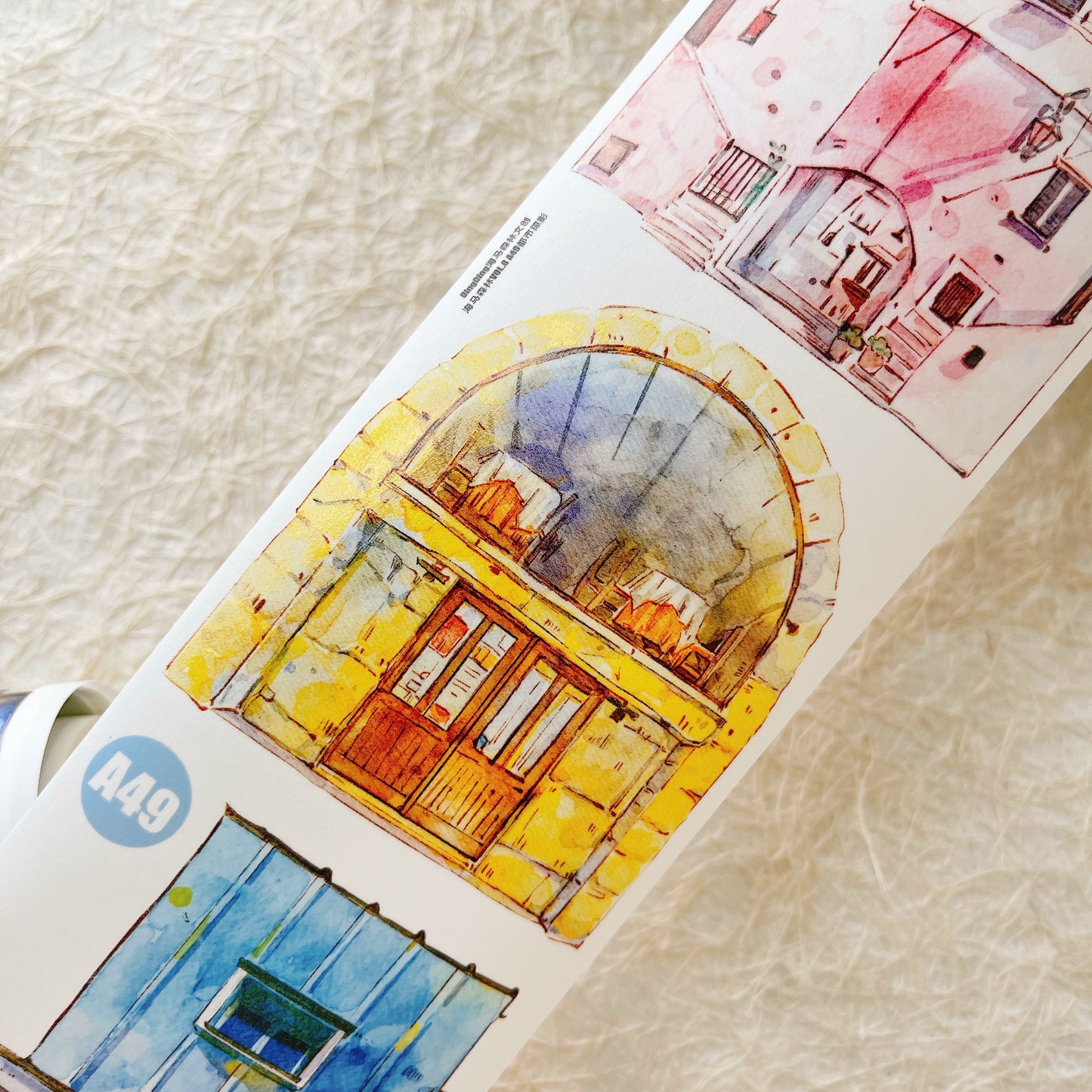 Seahorse Forest Vol8 A49 Retro Streetscape Chronicles,Vintage Scene Washi/PET Tape Stickers,for Scrapbook Supplies,Scrapbook Tape Stickers,Junk Journal Supplies