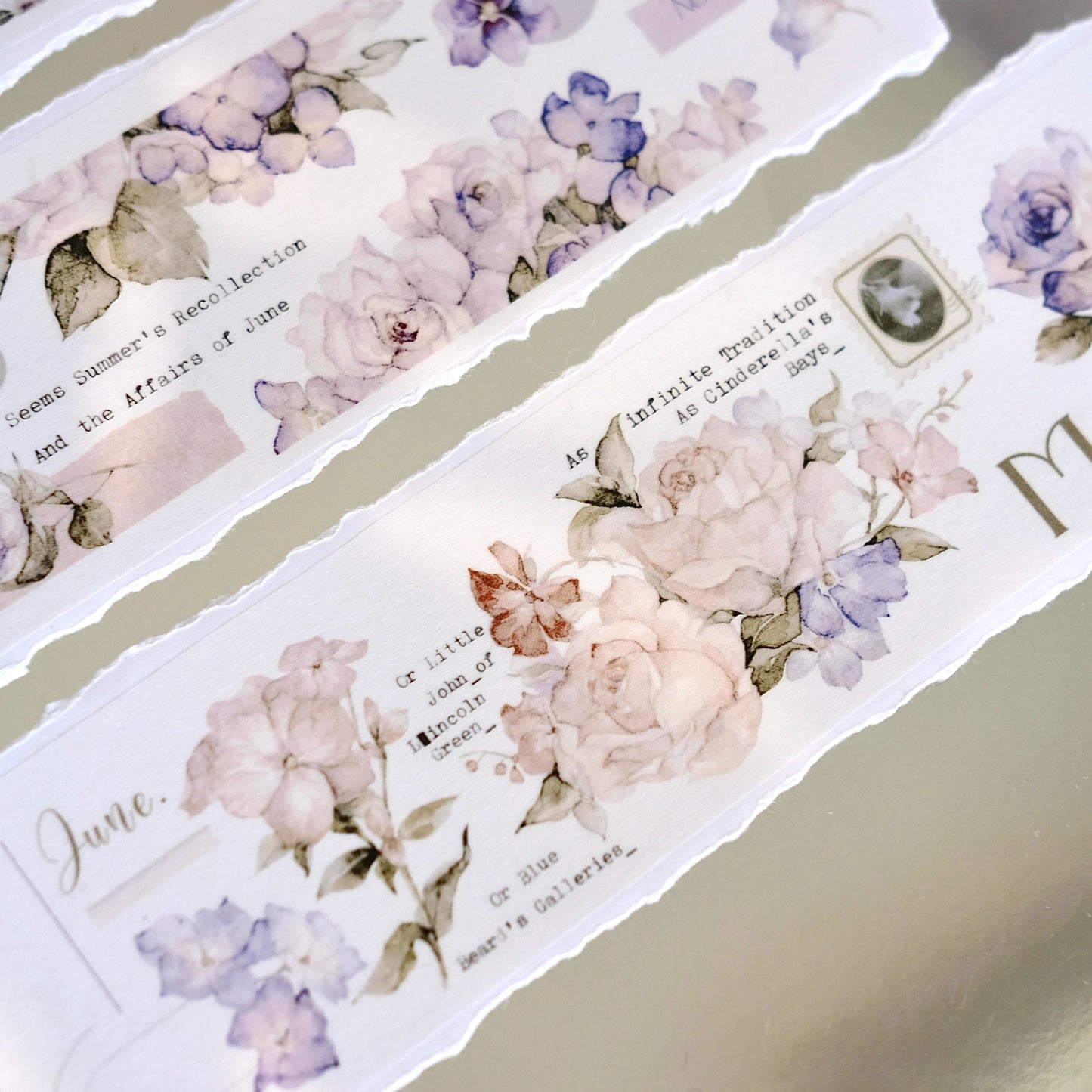 QueBanCha Vol4【Chunwu Flower Room】Orginal Design Washi/Pet Tape Light Retro Landscaping Stickers,for Scrapbook Supplies,Scrapbook Tape Stickers,Junk Journal Supplies