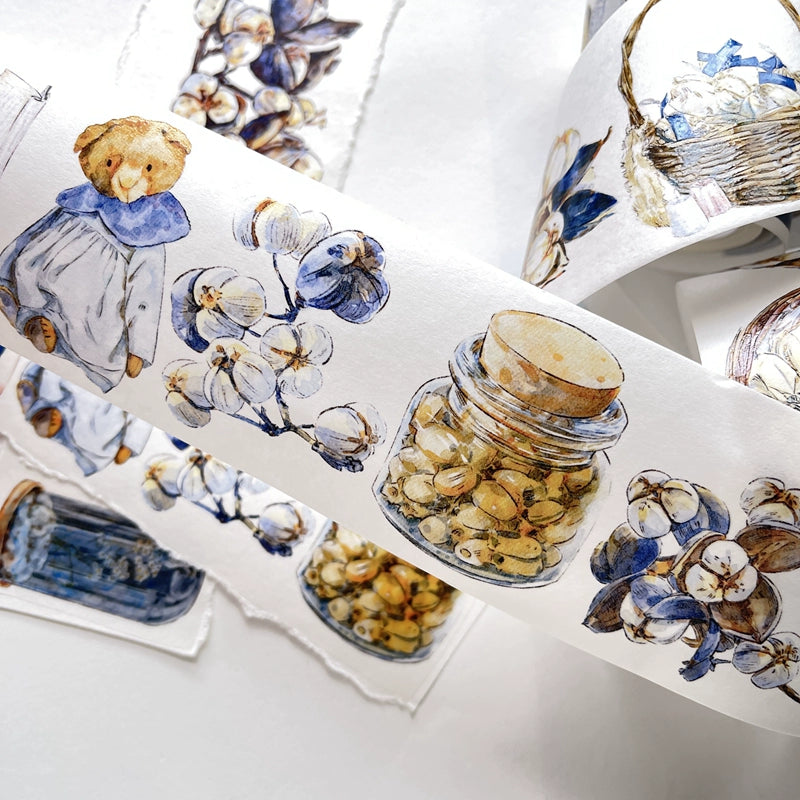 Seahorse Forest Vol3【A16#Past】Original Character Design Journal Washi/Matte PET Tape