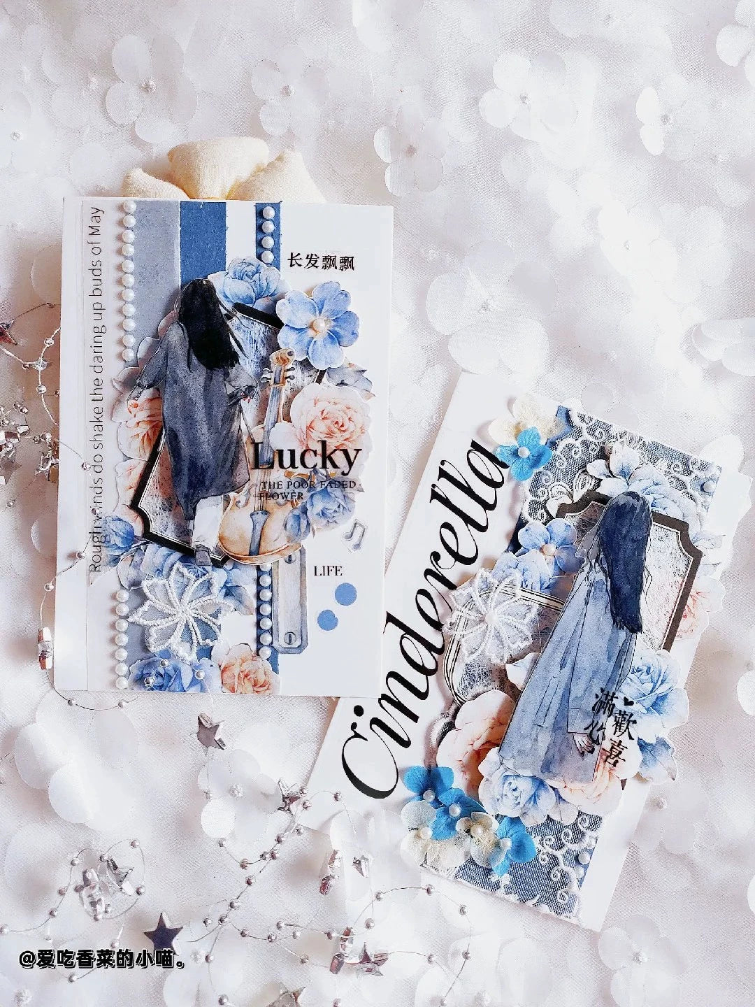 Kaixiaoxun Vol8 【Your Silhouette】 Pre-Cut Washi/Matte PET Tape for Scrapbook Supplies,Junk Journal Supplies