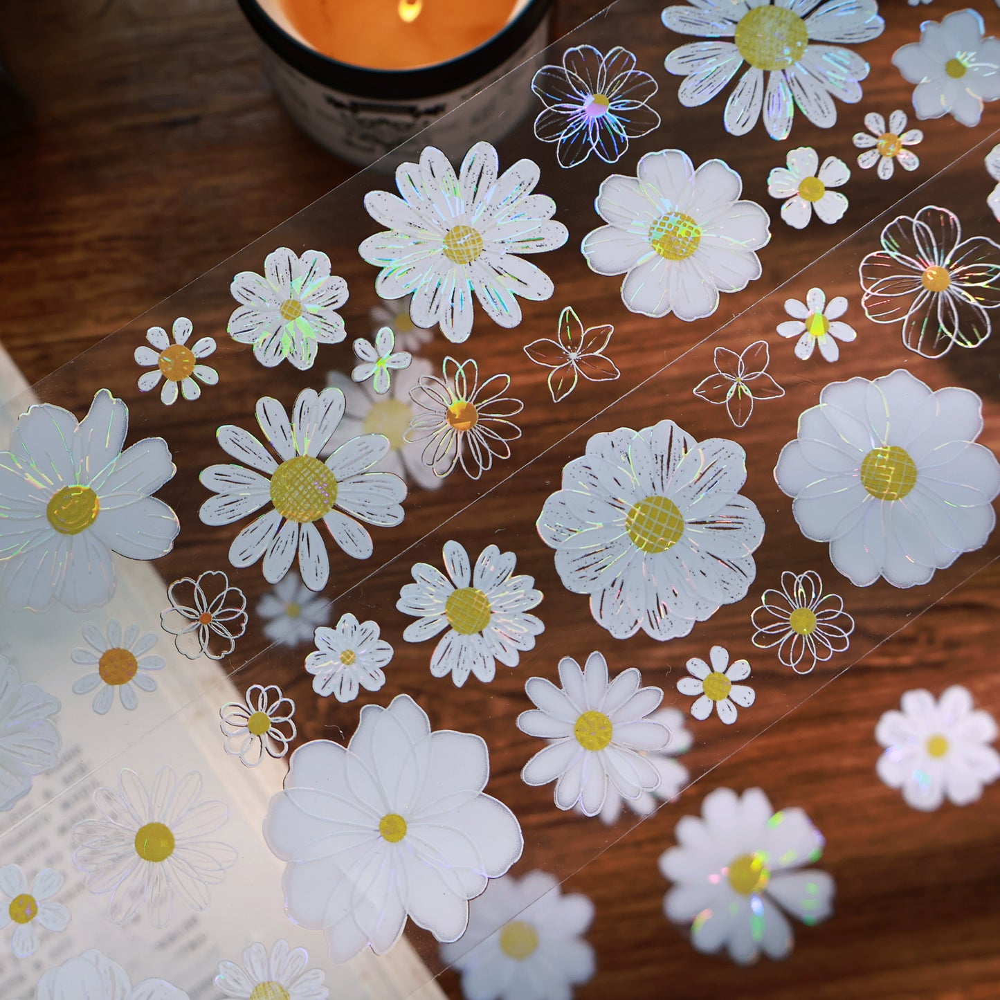 YiEr Vol13【Chrysanthemum Velvet Flower】Orginal Design Washi/Pet Floral Tape Light Retro Landscaping Stickers