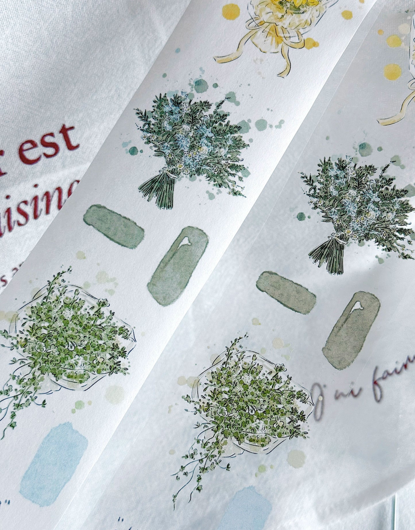 XiYue【Among Grass and Trees】Original Character Design Washi/PET Tape Stickers,for Scrapbook Supplies,Journaling,Junk Journal,Bullet Journal,Planner Stickers