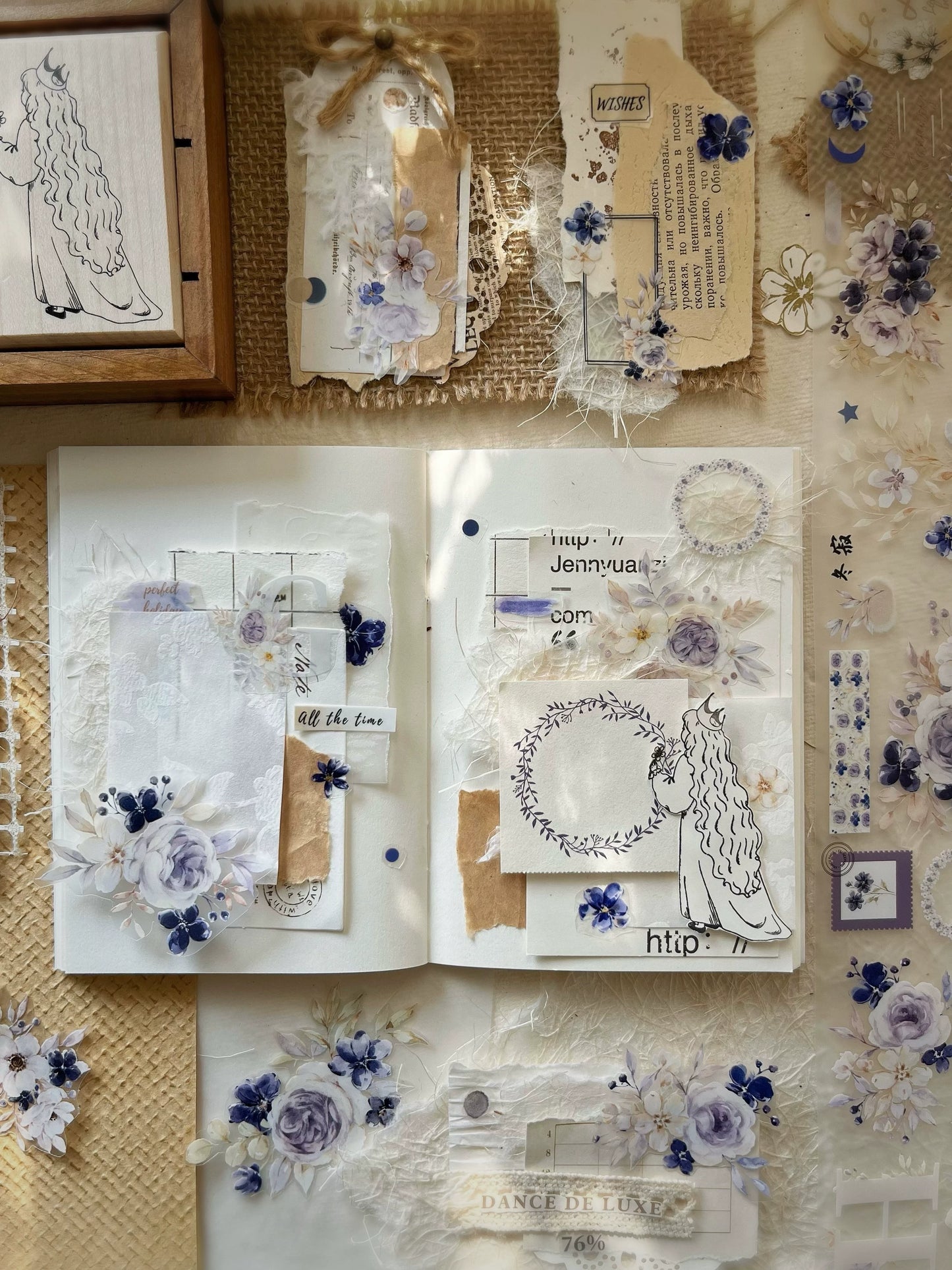 YiEr【Winter Silence】Orginal Design Washi/Pet Tape Light Retro Stickers
