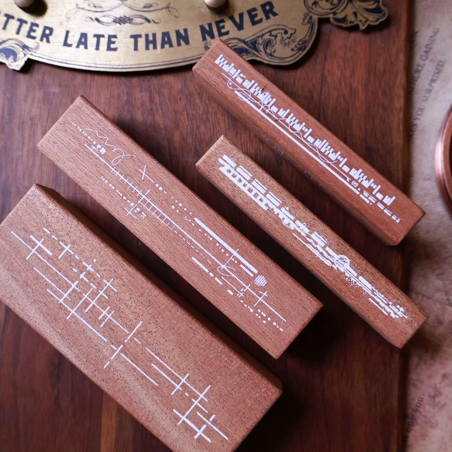 YiEr Vol14【Basic Line Stamp】Shabili's Red Rubber Base Stamp