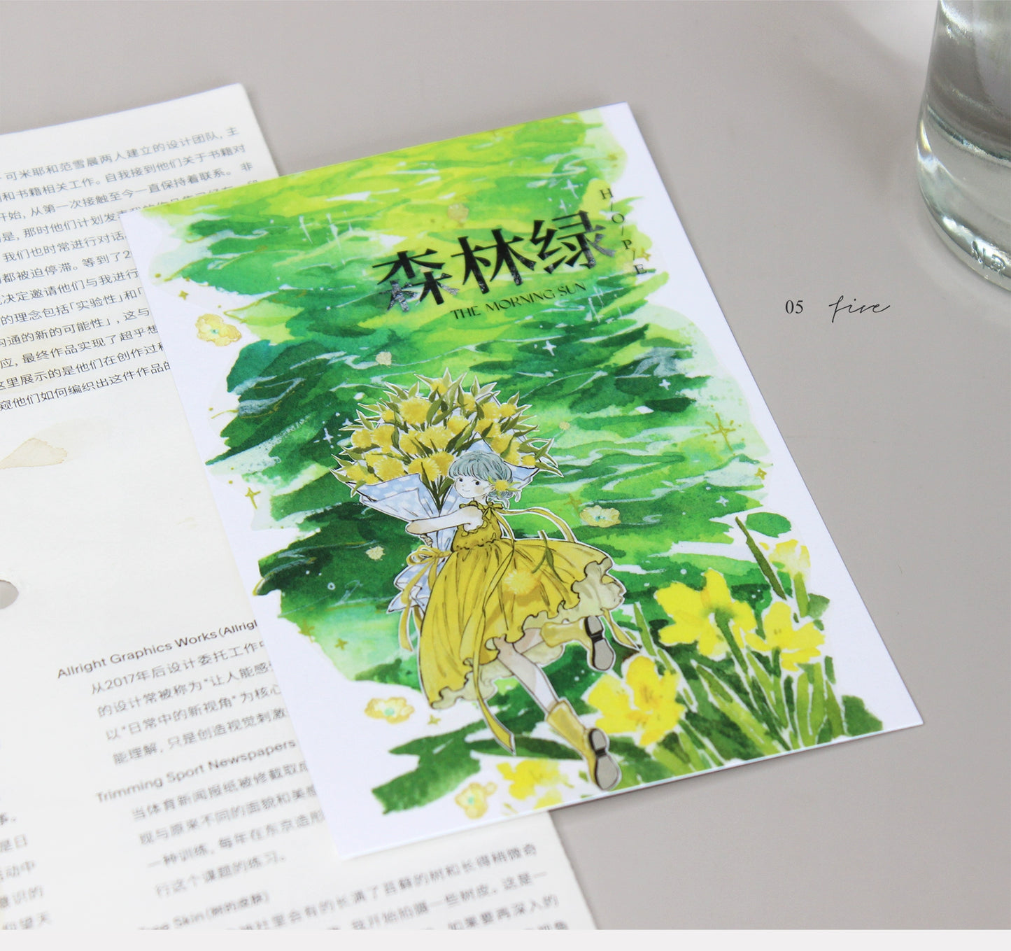 Moodtape【Yixi New Green】Grassland Landscap Original Design Washi/Pet Tape Stickers,for Scrapbook Supplies,Scrapbook Tape Stickers,Junk Journal Supplies