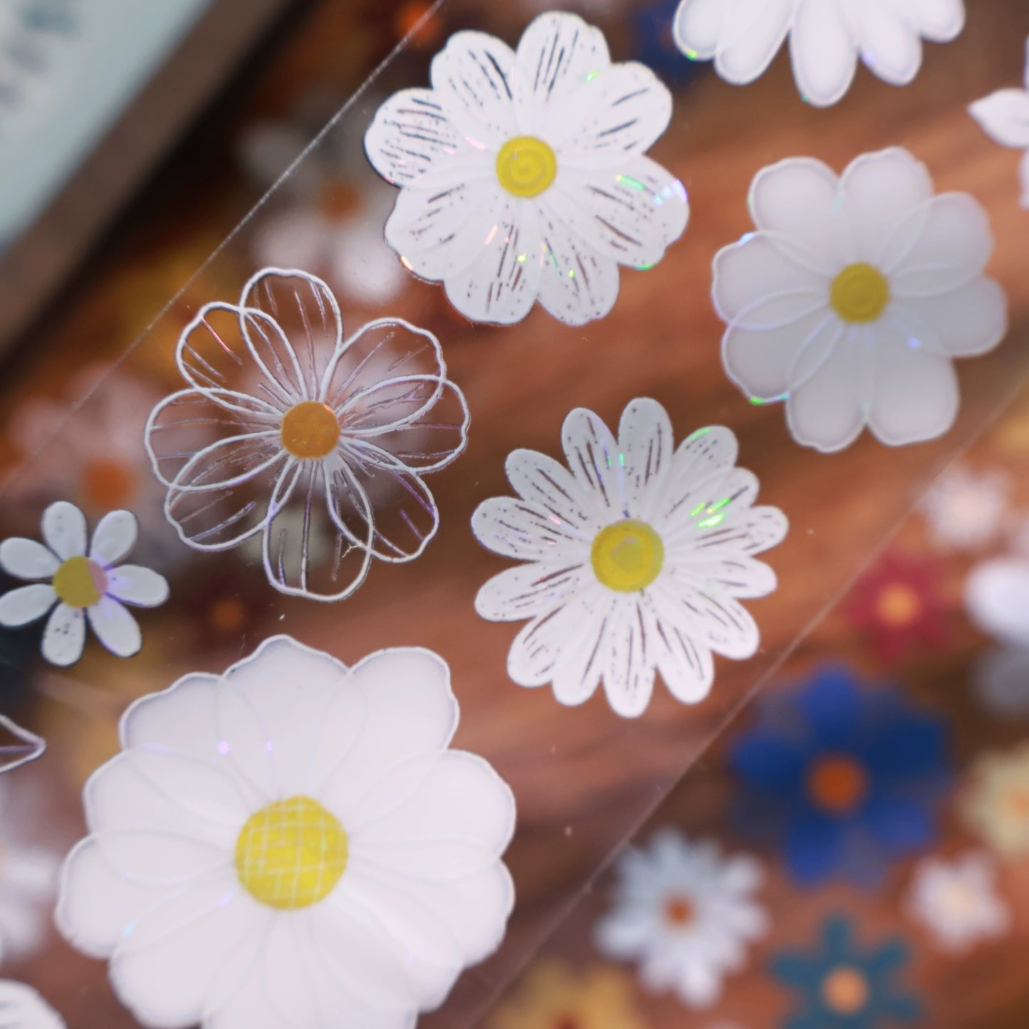 YiEr Vol13【Chrysanthemum Velvet Flower】Orginal Design Washi/Pet Floral Tape Light Retro Landscaping Stickers