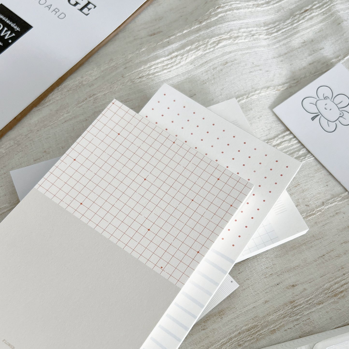Flower and Bear Studio【A7 Splicing Memo Book】Original Design Simple Ins Style Practical High Beauty Washi Tape Inner Page
