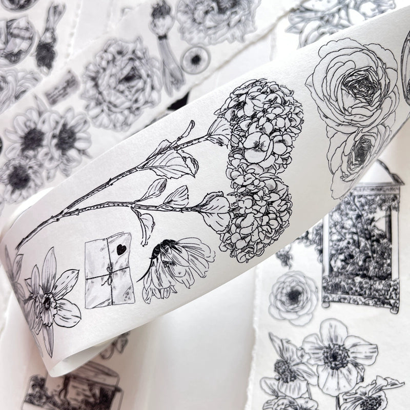 Seahorse Forest Vol3【A15#Old Times】Original Character Design Journal Washi/Matte PET Tape