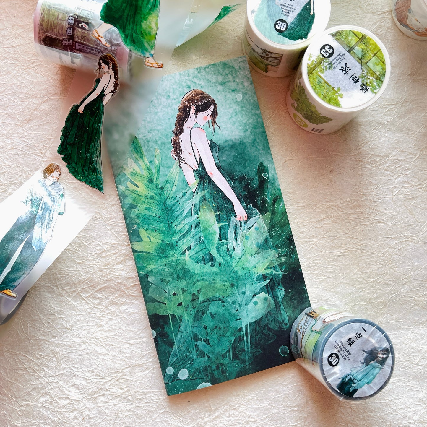 DingDing Vol9【4 Pcs 11*21cm Person Cover Travel Notebook】,Washi Sticker Book,Passport, Blank Inner Pages,for Junk Journal,Journaling,Scrapbooking