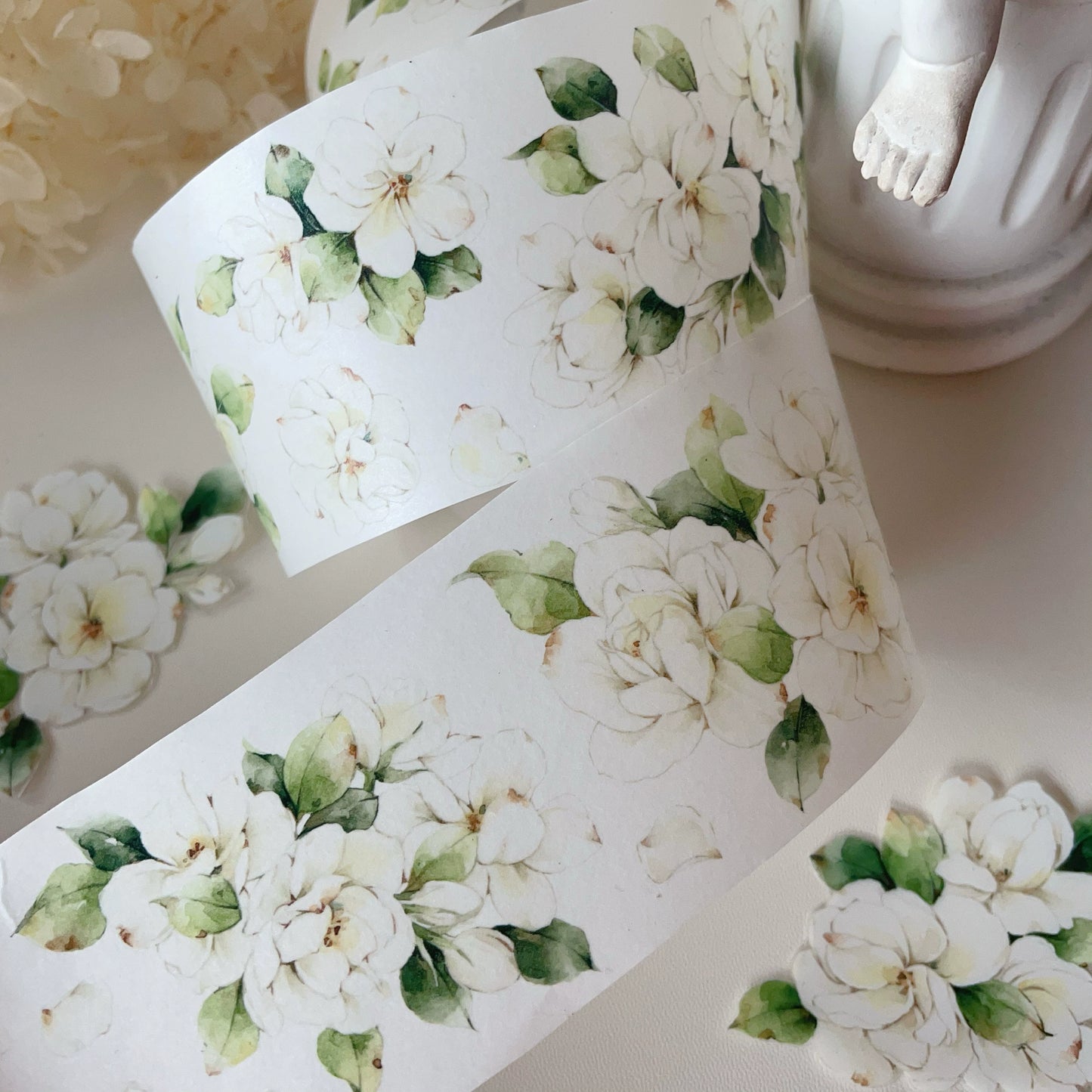 YiEr Vol11【Jasmine Flower】Floral Washi Tape and PET Stickers