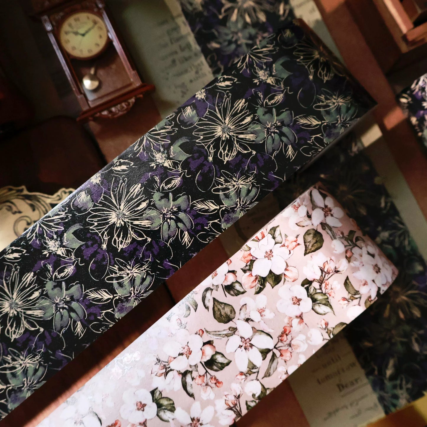 YiEr Vol14【Basic Floral Patterns】Floral Backgroud Washi Tape PET Stickers