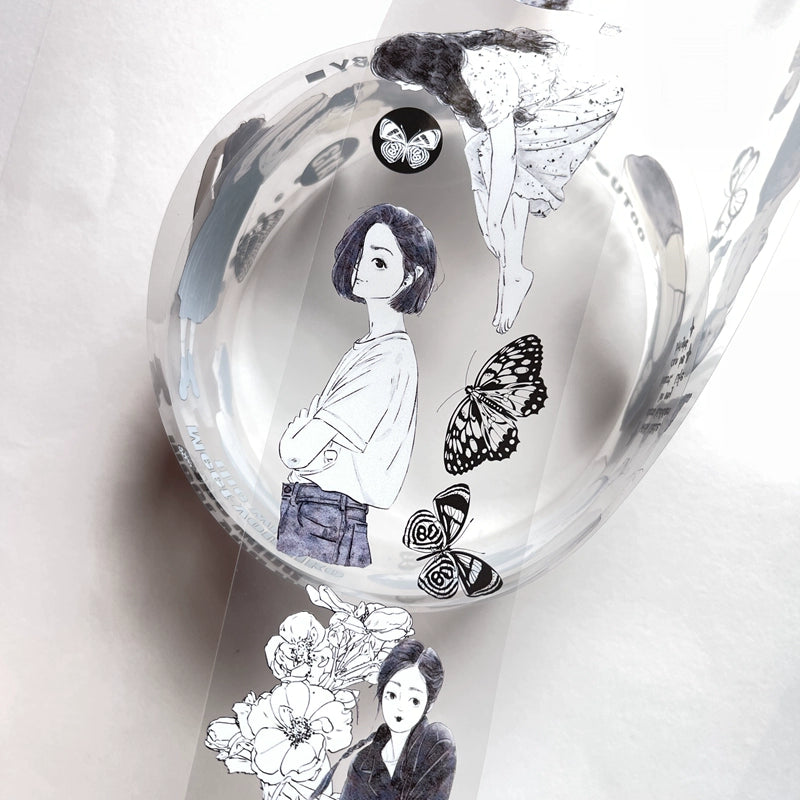 Seahorse Forest Vol3【A13#Qing Huan】Original Character Design Journal Washi/Matte PET Tape