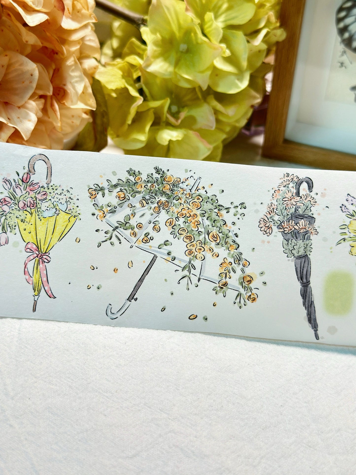 XiYue【Cloud Flowers Playing Shadows】Original Character Design Washi/PET Tape Stickers