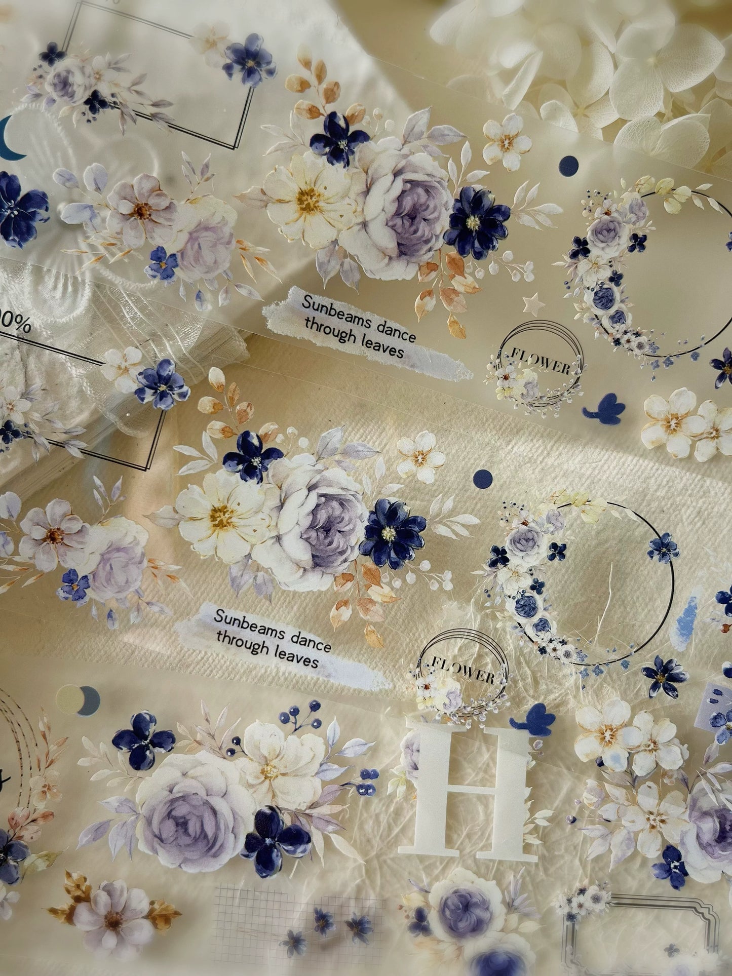 YiEr【Winter Silence】Orginal Design Washi/Pet Tape Light Retro Stickers