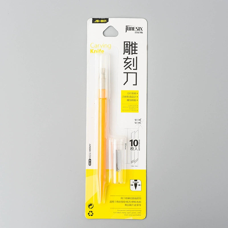 Handheld Pen Knife,Cutting Pad,Cutting tape,Cutting Pen Knife,Rubber Seal Carving Knife,Cutting Paper Pen,Handmade Knife,Art Knife
