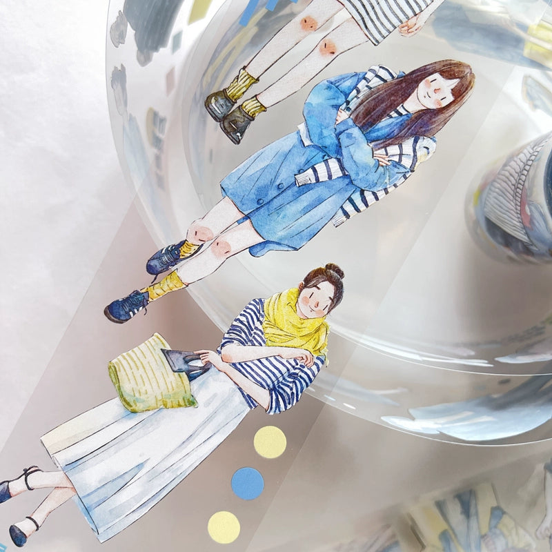 Seahorse Forest Vol3【A17#Geometry】Original Character Design Journal Washi/Matte PET Tape