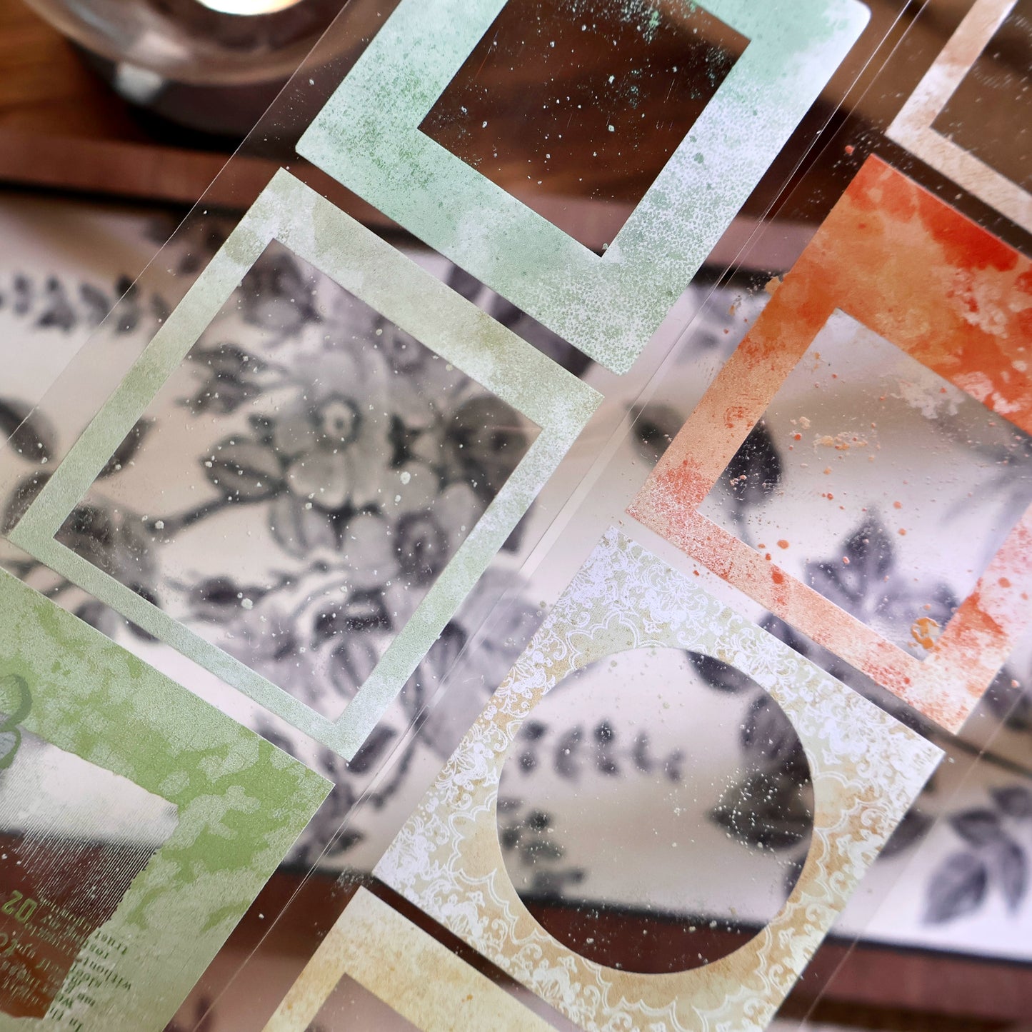 YiEr Vol13【Border Set】Orginal Design Washi/Pet Frame Tape Light Retro Backgroud Stickers