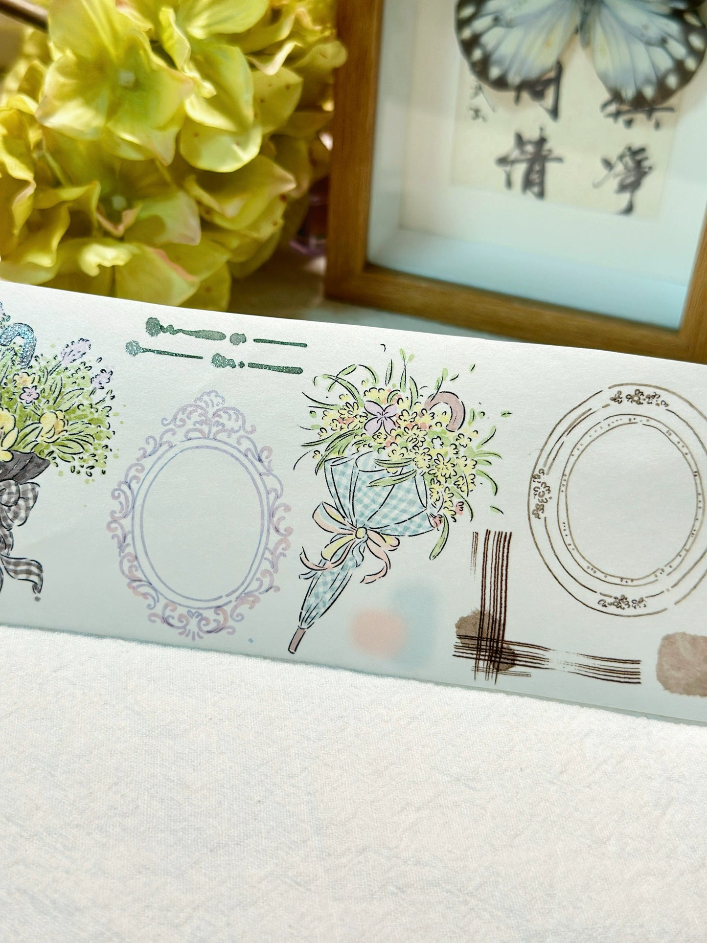XiYue【Cloud Flowers Playing Shadows】Original Character Design Washi/PET Tape Stickers