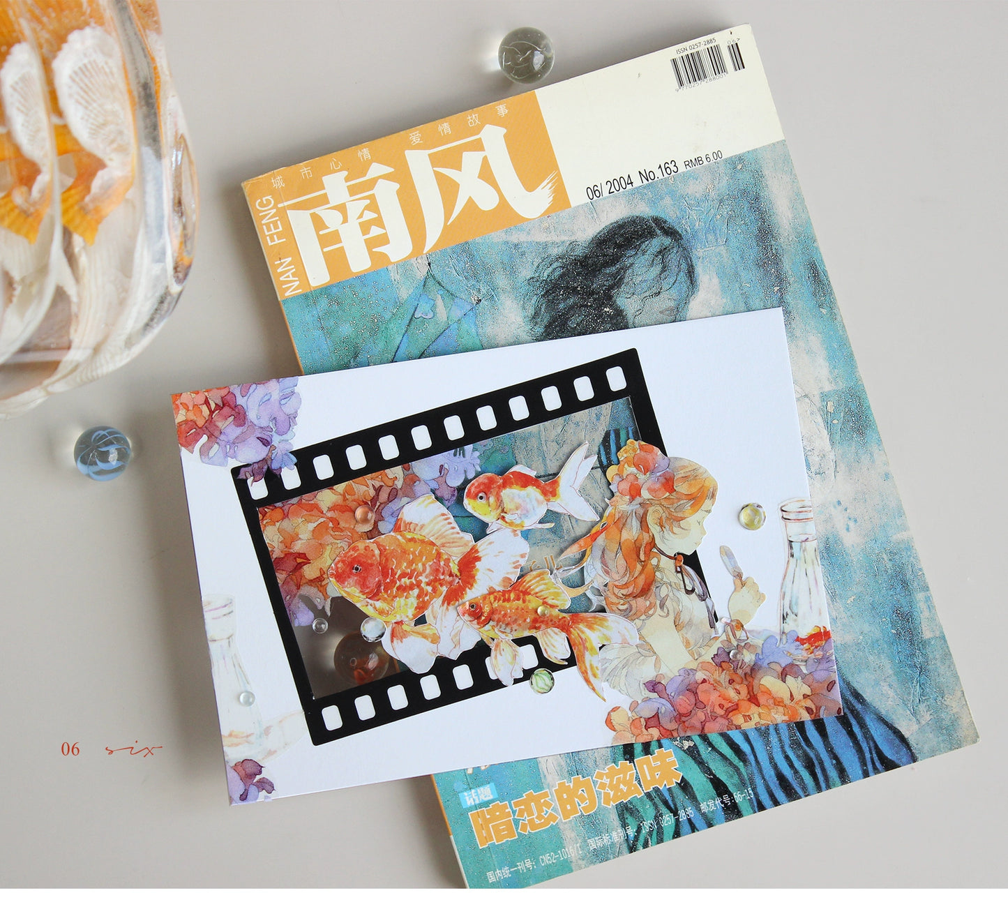 Moodtape【South Wind&Summer Cruising】Original Animal Characters Landscap Original Design Washi/Pet Tape Stickers,for Scrapbook Supplies,Scrapbook Tape Stickers,Junk Journal Supplies