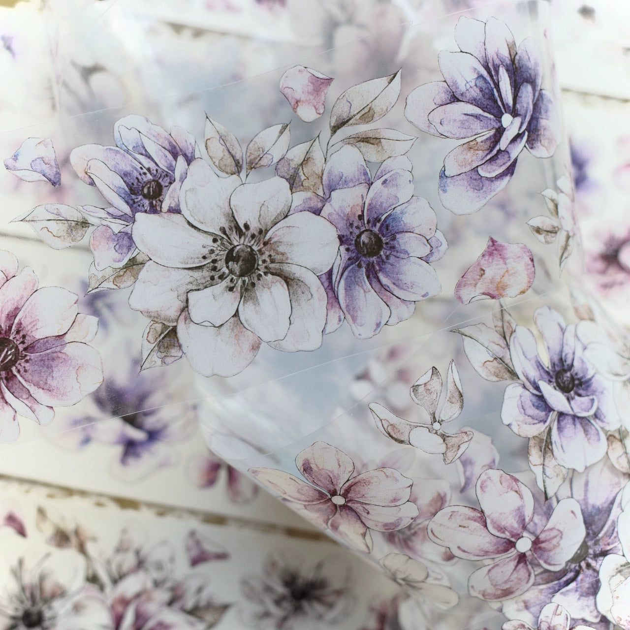 YiEr Vol7【Anemone】Orginal Design Washi/Pet Tape Light Retro Stickers
