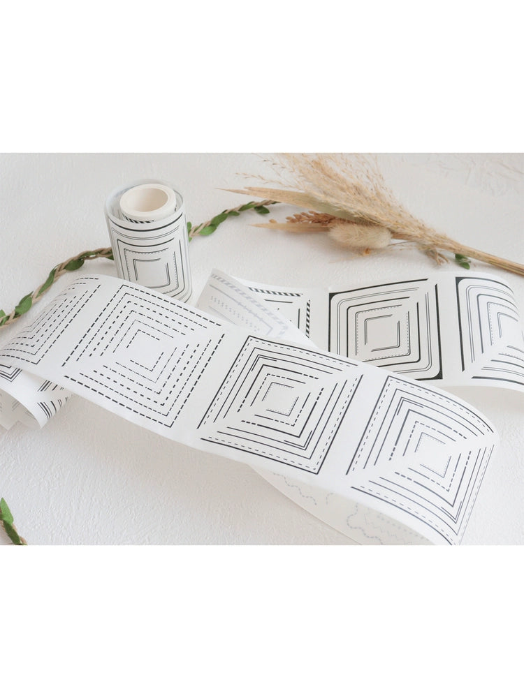 A Little Studio【Corner】Pre-cut Washi Paper Tape Basic Line Layout Collage