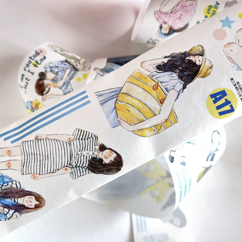 Seahorse Forest Vol3【A17#Geometry】Original Character Design Journal Washi/Matte PET Tape