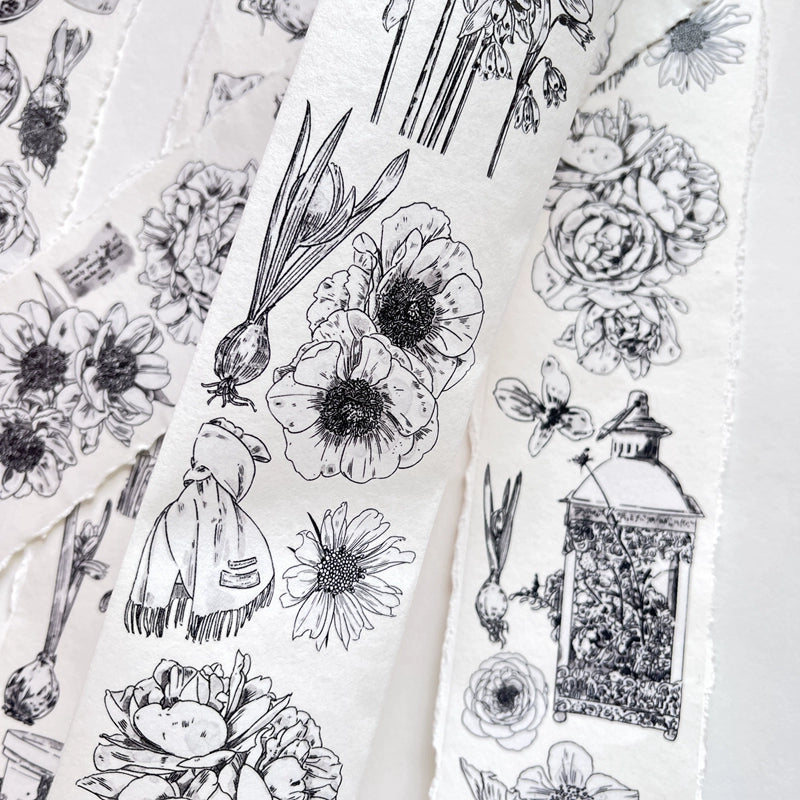 Seahorse Forest Vol3【A15#Old Times】Original Character Design Journal Washi/Matte PET Tape