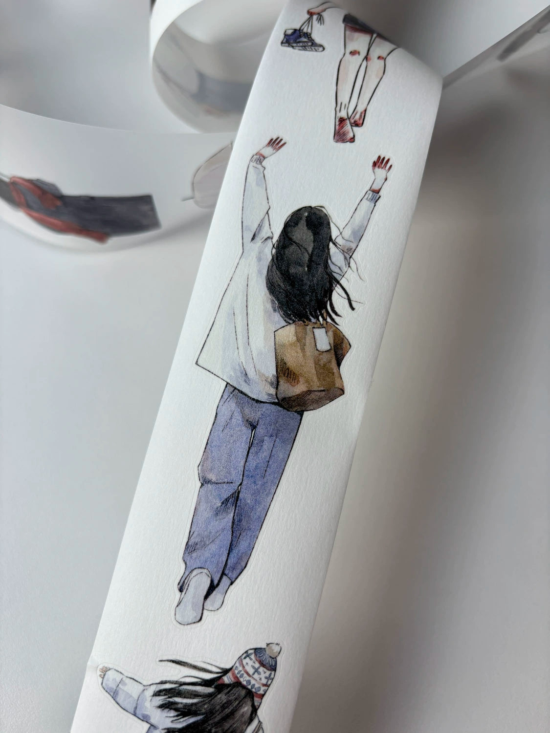 Kaixiaoxun Vol8 【Your Silhouette】 Pre-Cut Washi/Matte PET Tape for Scrapbook Supplies,Junk Journal Supplies