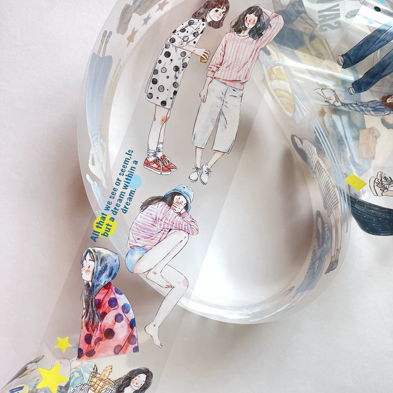Seahorse Forest Vol3【A17#Geometry】Original Character Design Journal Washi/Matte PET Tape