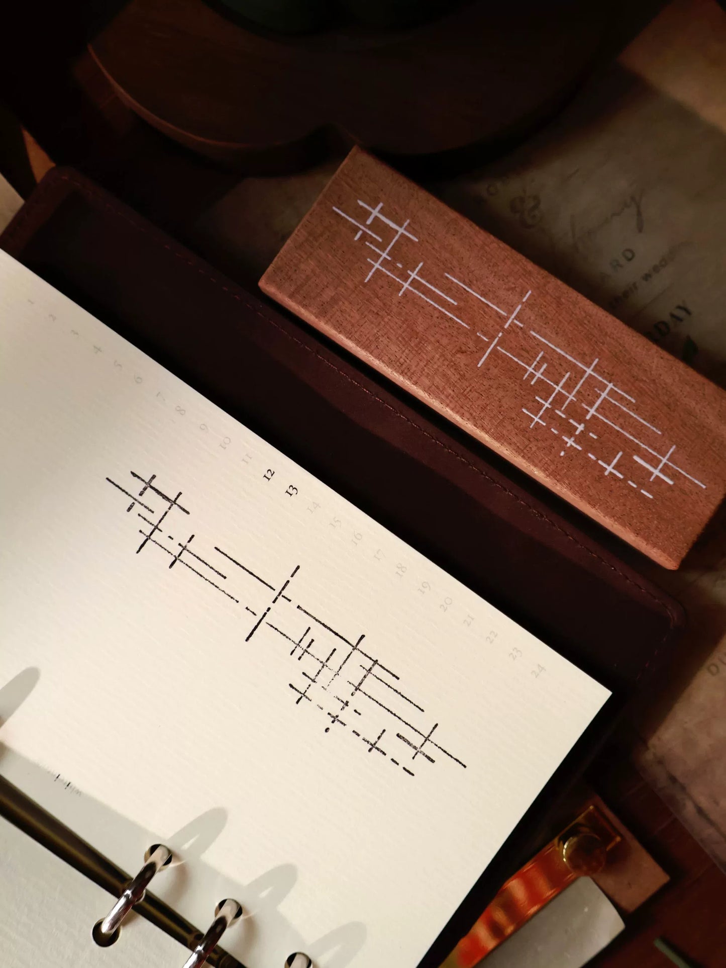 YiEr Vol14【Basic Line Stamp】Shabili's Red Rubber Base Stamp