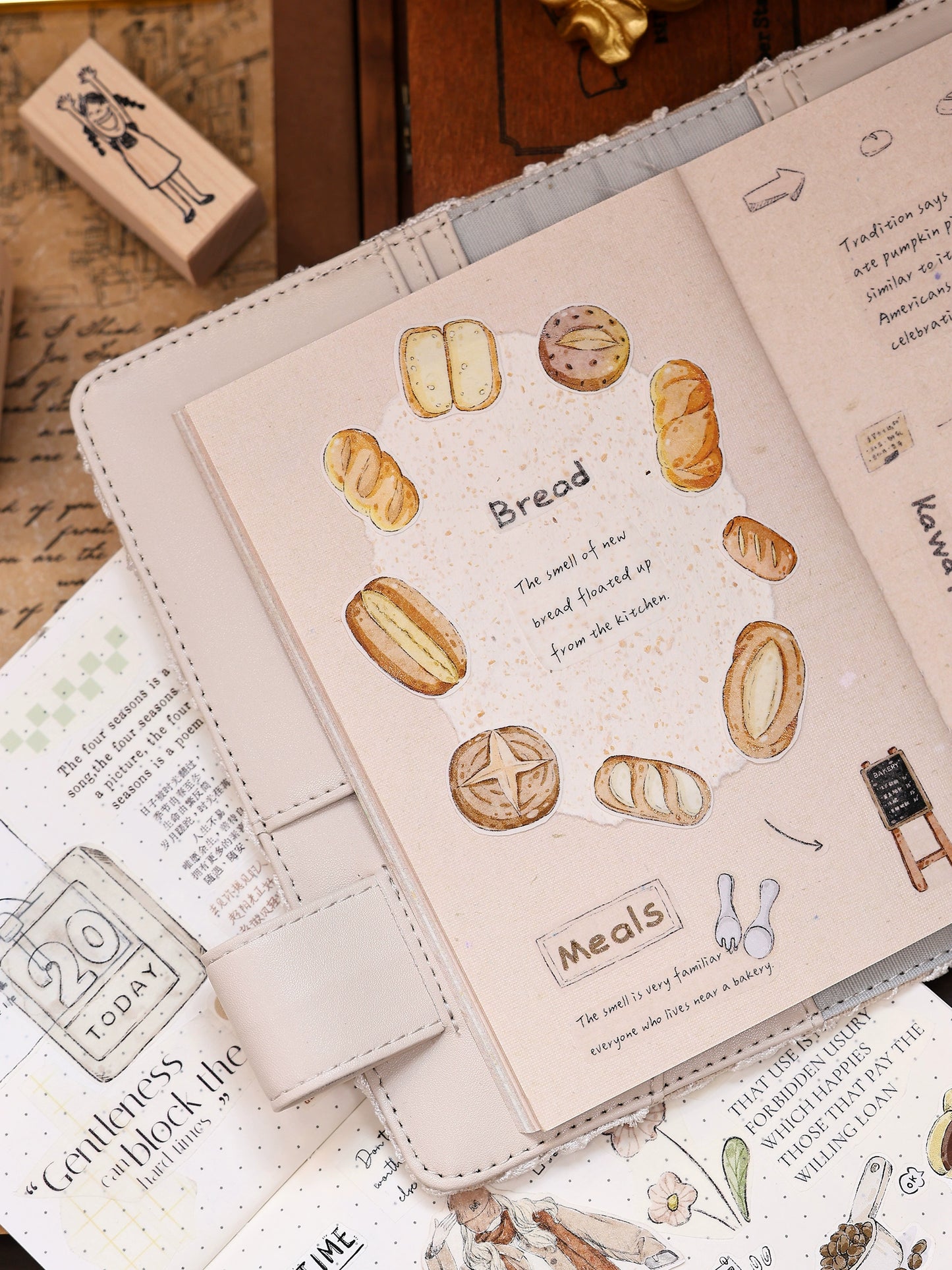 XiaoBaiJia Minimalist Style【Small Shops Street】Market Street,Orginal Design Washi Pet Tape Landscape Stickers