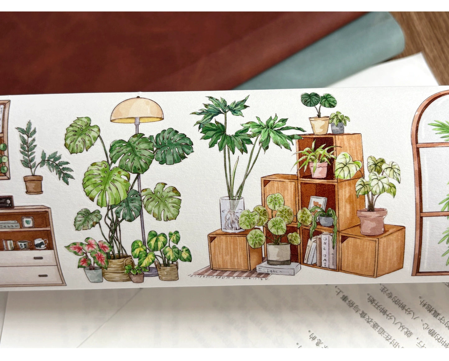 ZiYuanSu Vol12【My Forest House】Scene/Landscape Pre-cut Washi/PET Tape,for Scrapbook Supplies,Scrapbook Tape Stickers,Junk Journal Supplies