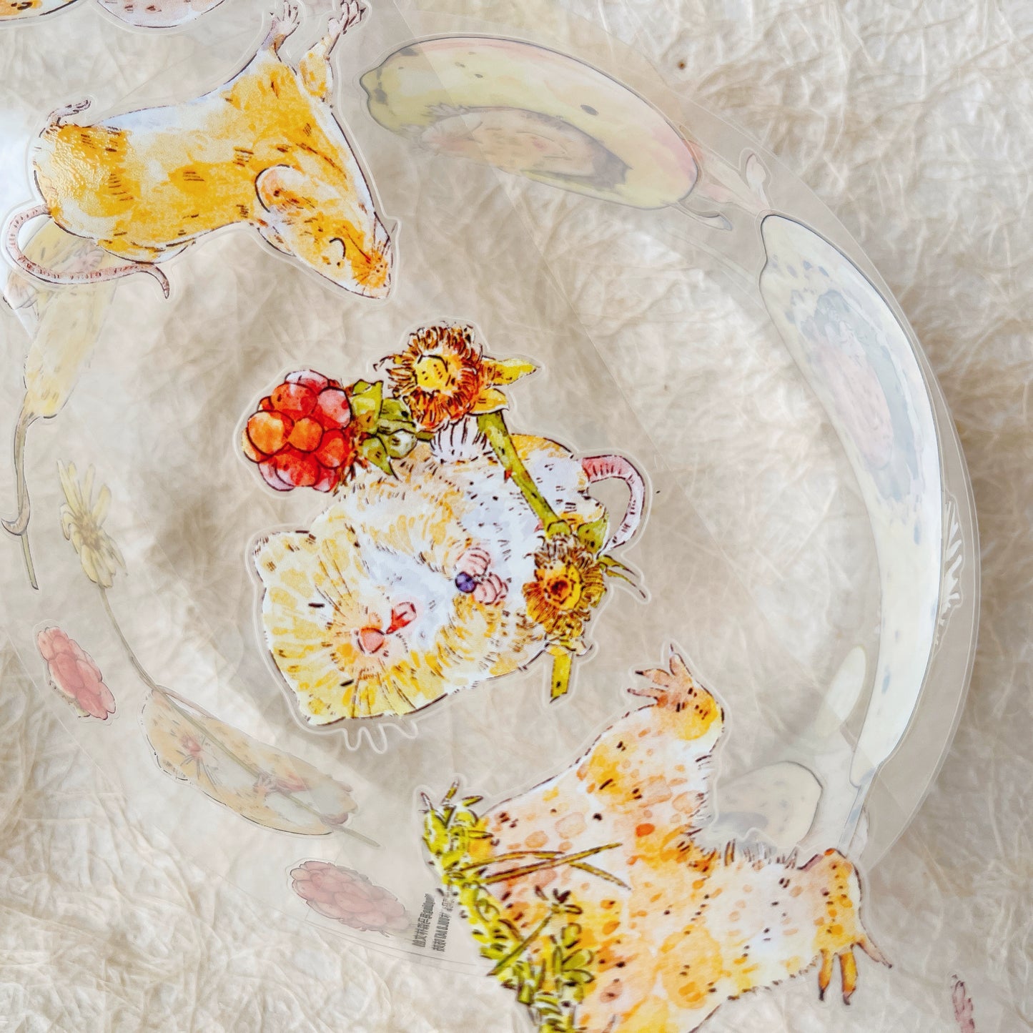 Seahorse Forest Vol8 A47 Vintage Retro Zizi's Garden,Pre-Cut Floral Washi/PET Tape Stickers,for Scrapbook Supplies,Scrapbook Tape Stickers,Junk Journal Supplies