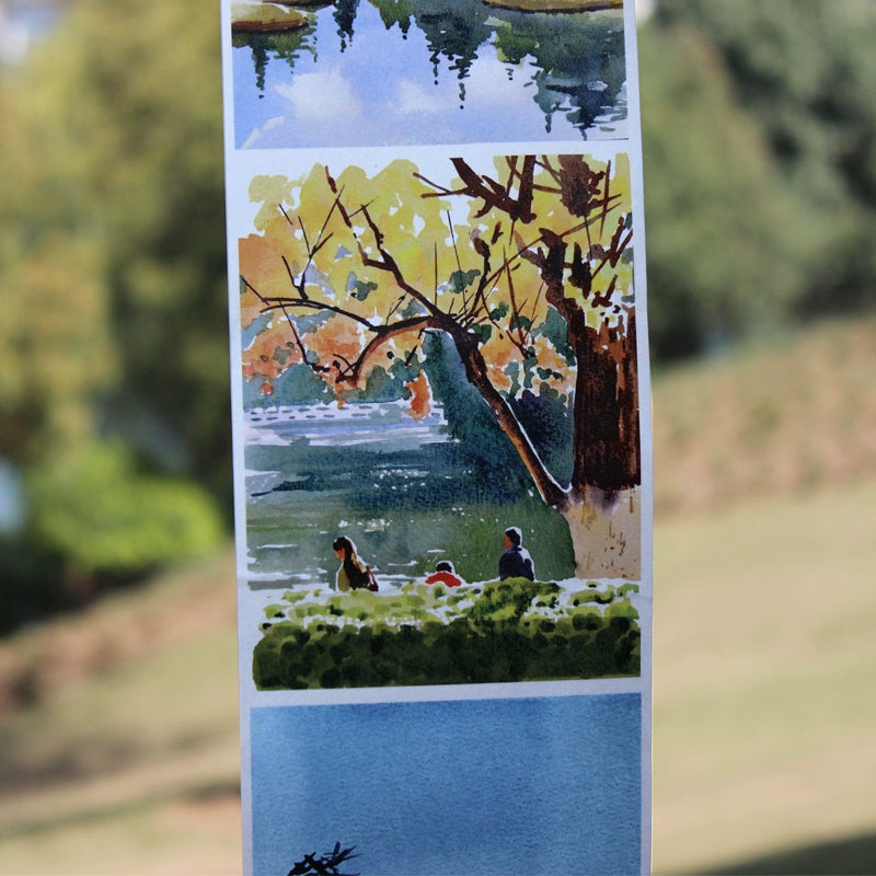 Moodtape【My Sky】Landscap Original Design Washi/Pet Tape Stickers,for Scrapbook Supplies,Scrapbook Tape Stickers,Junk Journal Supplies