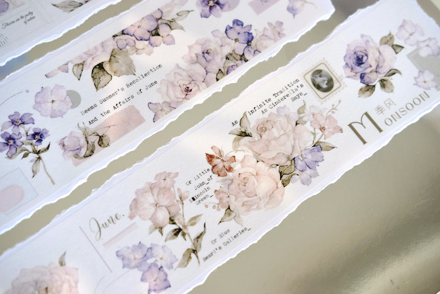 QueBanCha Vol4【Chunwu Flower Room】Orginal Design Washi/Pet Tape Light Retro Landscaping Stickers,for Scrapbook Supplies,Scrapbook Tape Stickers,Junk Journal Supplies