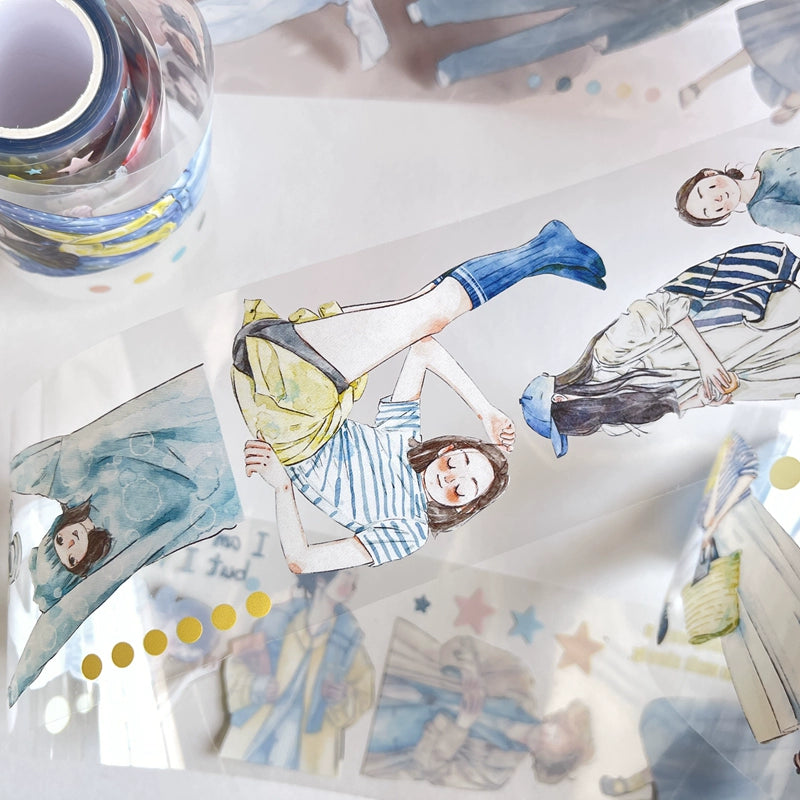 Seahorse Forest Vol3【A17#Geometry】Original Character Design Journal Washi/Matte PET Tape