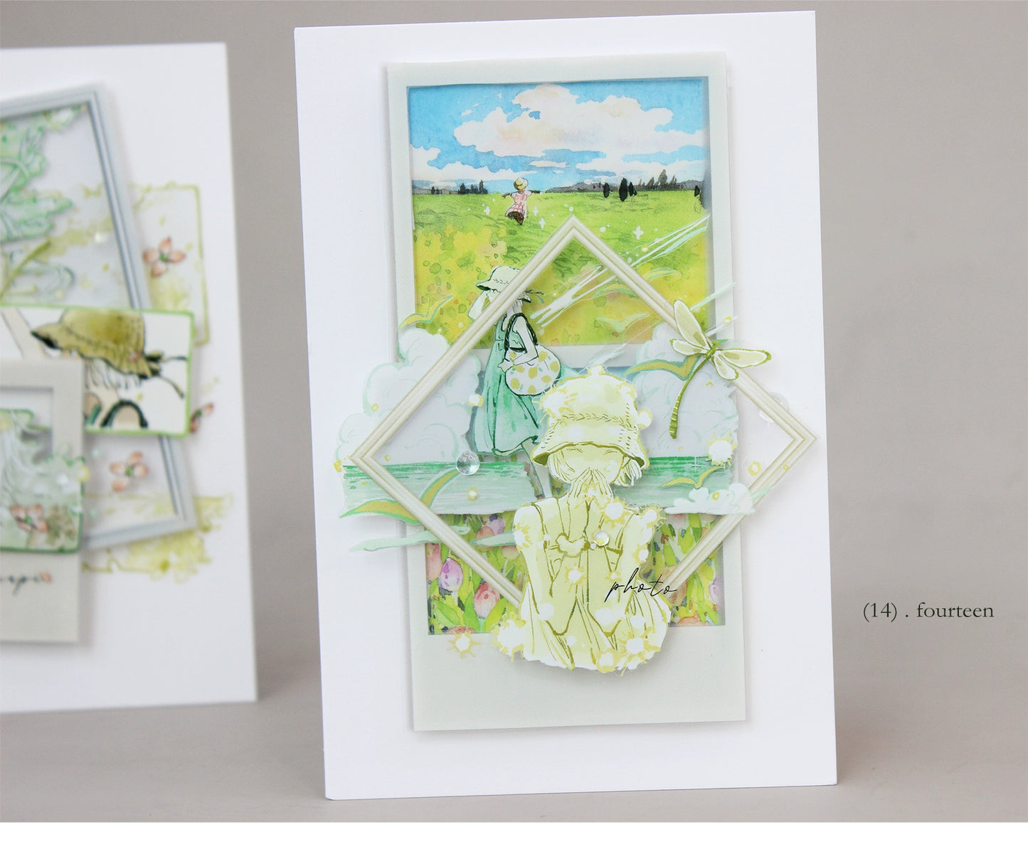 Moodtape【Traveler's Diary&White Gallery】Landscape Frame Original Design Washi/Pet Tape Stickers,for Scrapbook Supplies,Scrapbook Tape Stickers,Junk Journal Supplies