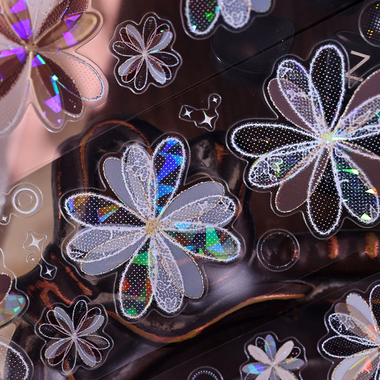 XiaoBaiJia【Cappuccino&White Dream Island】Light Retro Orginal Design Washi Pet Tape Landscape Stickers