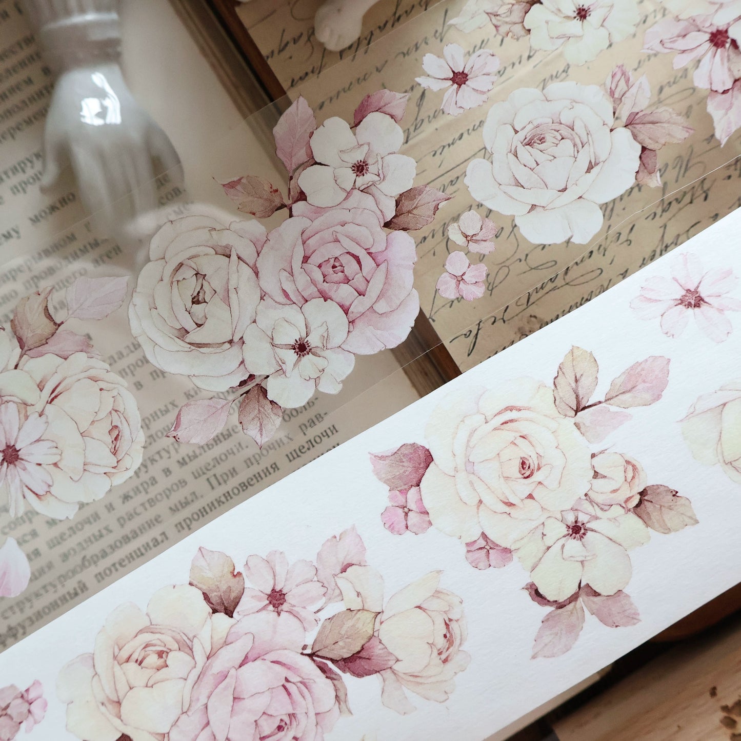 YiEr Vol13【YuYao】Orginal Design Washi/Pet Floral Tape Light Retro Landscaping Stickers