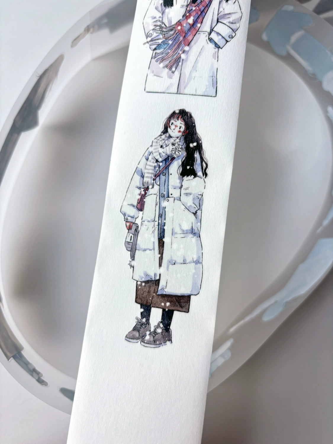 Kaixiaoxun Vol8 【It's Snowing】 Pre-Cut Washi/Matte PET Tape for Scrapbook Supplies,Junk Journal Supplies