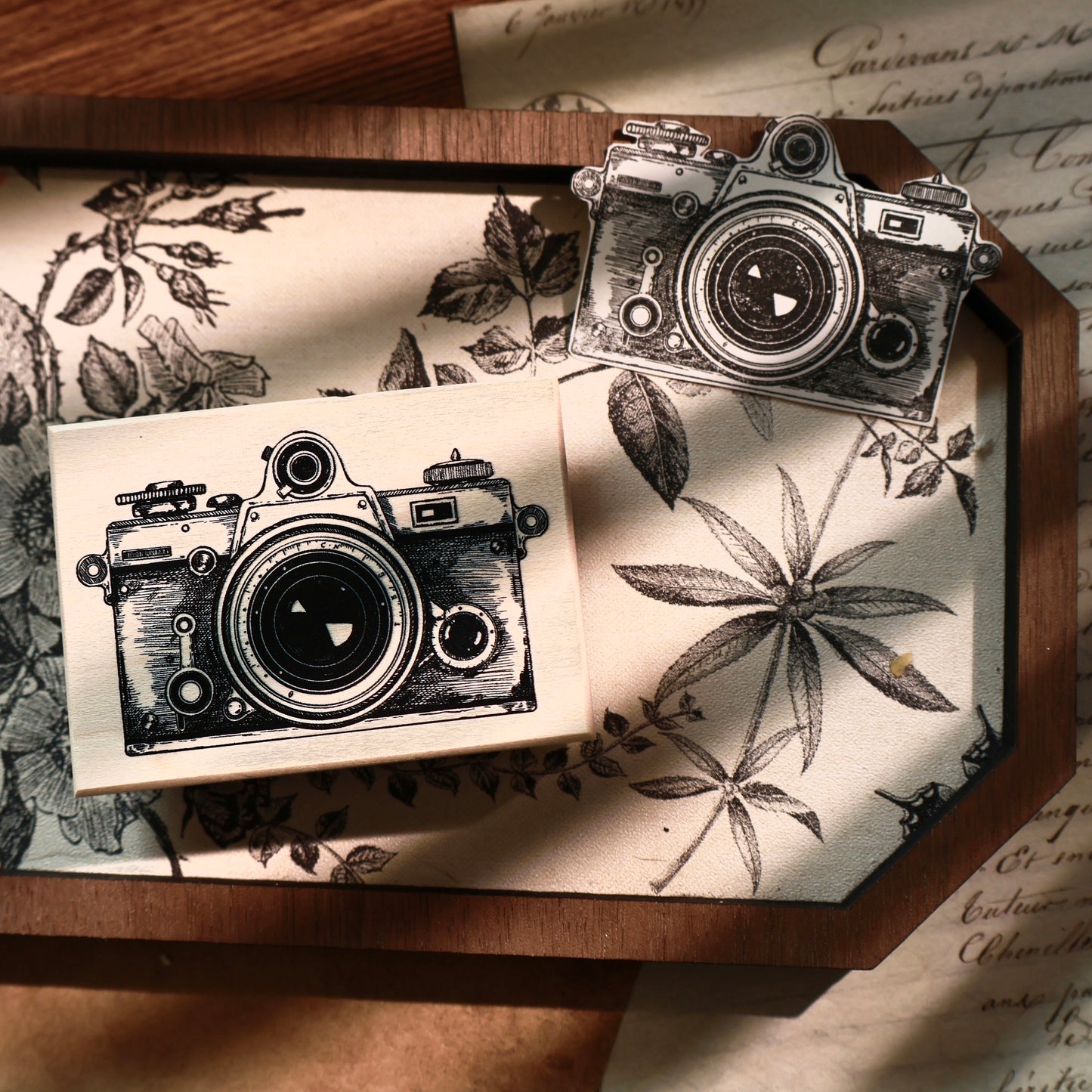 YiEr Stamp【Camera】Upgraded Red Rubber Retro Stamp