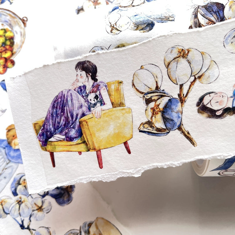 Seahorse Forest Vol3【A16#Past】Original Character Design Journal Washi/Matte PET Tape
