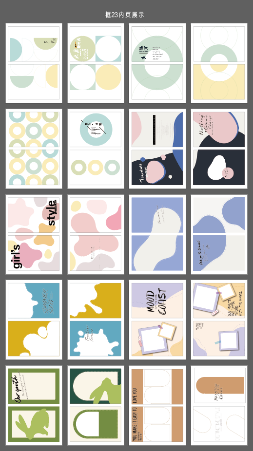 Rita's Little World【Framing Elements 20-23】Original Washi Paper Material Sticker Book