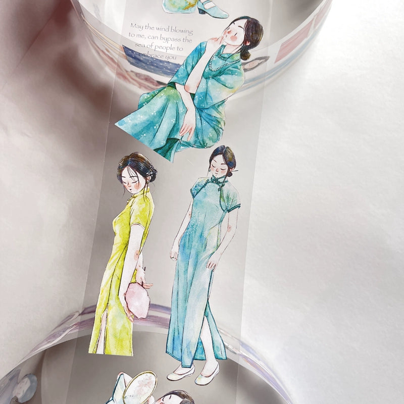 Seahorse Forest Vol3【A19#Golden Years】Original Character Design Journal Washi/Matte PET Tape