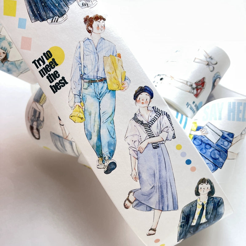 Seahorse Forest Vol3【A17#Geometry】Original Character Design Journal Washi/Matte PET Tape