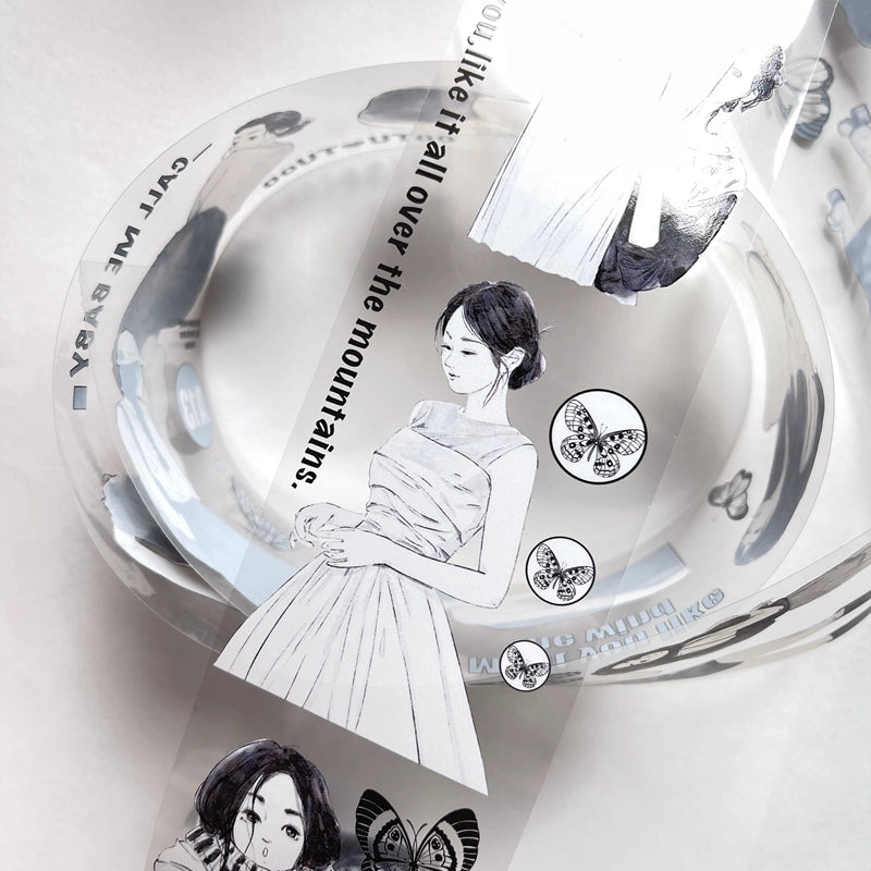 Seahorse Forest Vol3【A13#Qing Huan】Original Character Design Journal Washi/Matte PET Tape