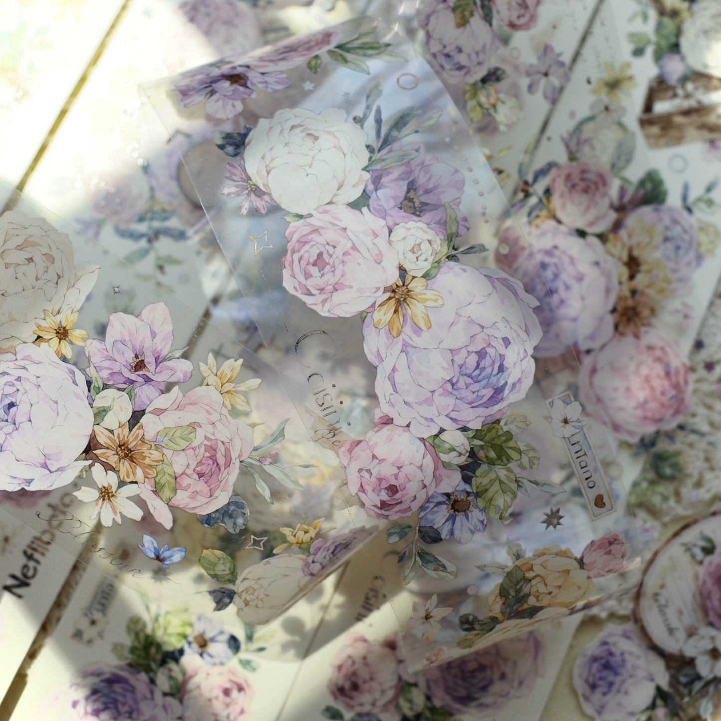 YiEr Vol7【SiShiYu】Orginal Design Washi/Pet Tape Light Retro Stickers